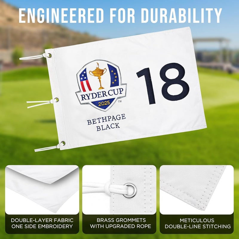 COGOLFING Embroidered Themed Golf Flag 2025, 14x20 Inch, Premium 420D Nylon, Ideal for Practice Putting Green, Driving Range, Golf Course, Golf Club, Collectors - Image 5
